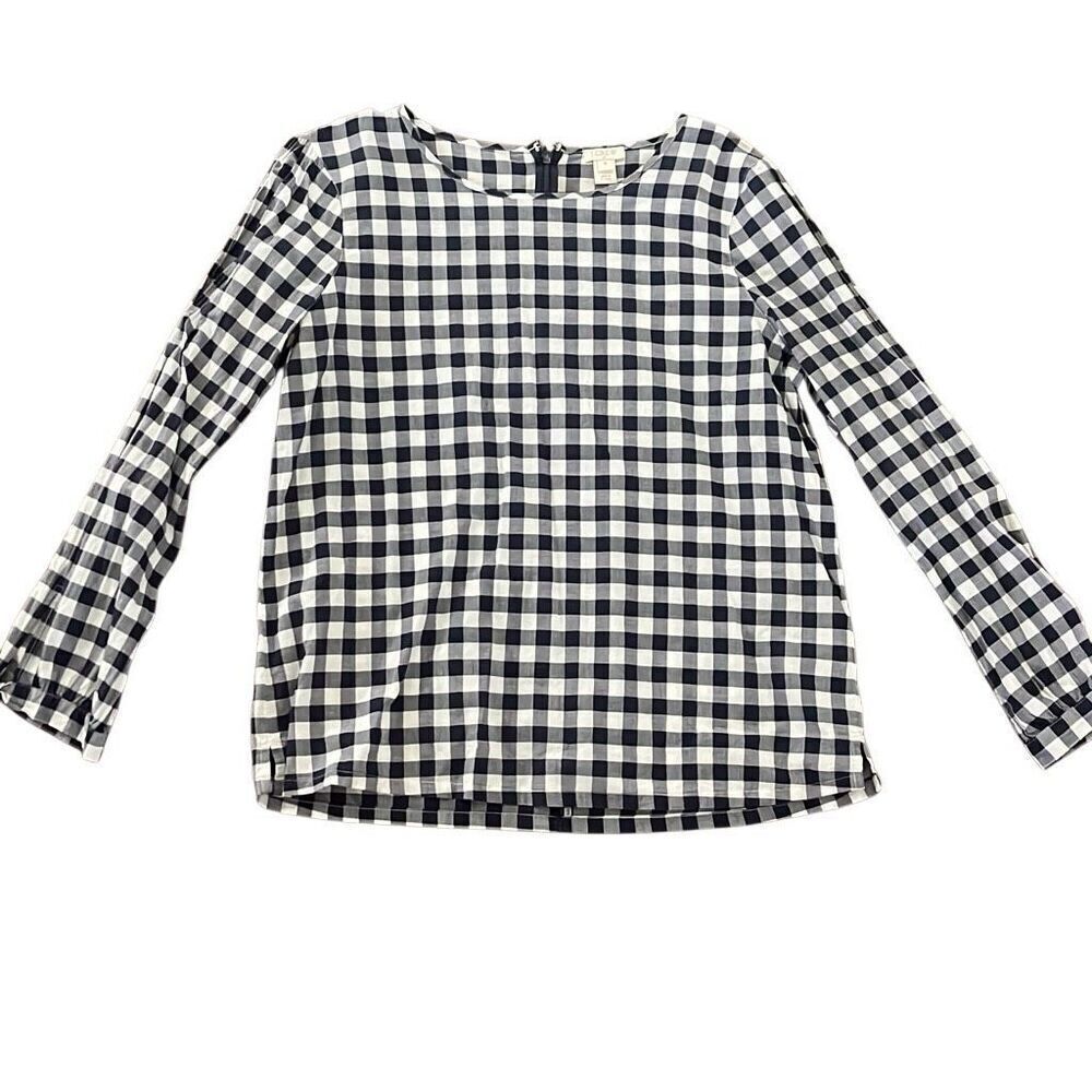 J.Crew gingham, long sleeve shirt, size medium